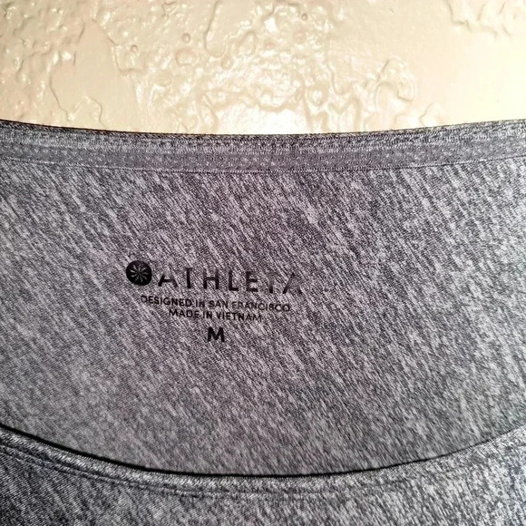 ATHLETA Sunlover Hilo Dress Gray Asymmetrical UPF 50 Swimsuit Cover Heather Sz M - Picture 6 of 6